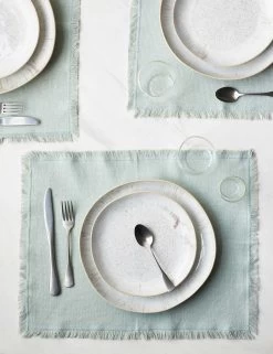 Essential Cotton Placemats (Set Of 4) By Hawkins New York -Furniture Store HawkinsNewYorkEssentialSetof4CottonPlacemats Sky 6351