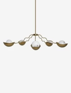 Kukka Chandelier By Sarah Sherman Samuel -Furniture Store KukkaChandelierbySarahShermanSamuel Brass A0656453 4219 Product 1