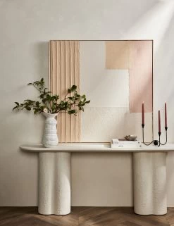 Patchwork Blush Wall Art By Visual Contrast -Furniture Store L0470482 TexturedPaper Blush StuidoLifestyle 1657