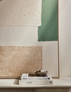 Patchwork Green Wall Art By Visual Contrast -Furniture Store L0470483 TexturedPaper Green StuidoLifestyle 1