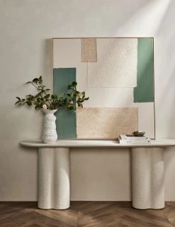Patchwork Green Wall Art By Visual Contrast -Furniture Store L0470483 TexturedPaper Green StuidoLifestyle