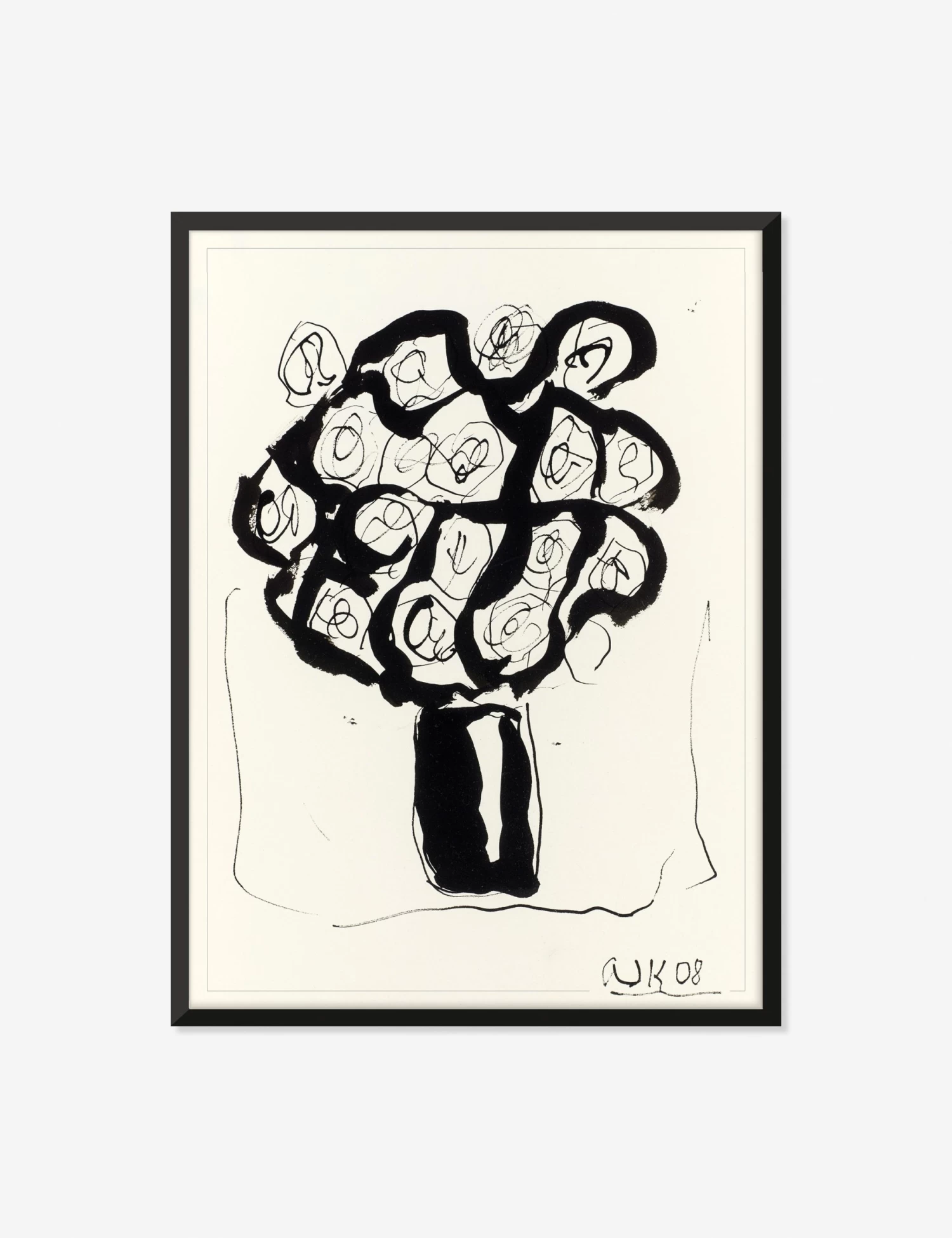 Ink Flower 5 Wall Art By Arthur Krakower 1 Ink Flower 5 Wall Art By Arthur Krakower