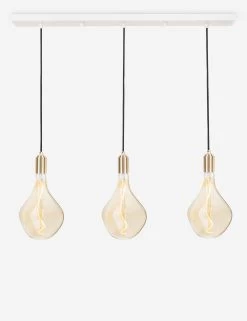 Triple Linear Pendant Light With Voronoi II By Tala