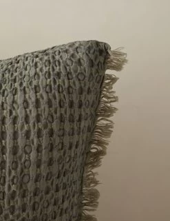 Lenora Textured Cotton Linen Sham -Furniture Store LenoraTexturedCottonSham Olive Euro A0657486 Product 0793