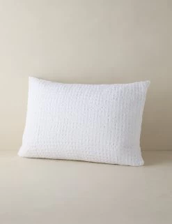 Lenora Textured Cotton Linen Sham -Furniture Store LenoraTexturedCottonSham White Standard A0657479 Product 0761