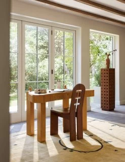 Village Hand-Loomed Rug By Sarah Sherman Samuel -Furniture Store Lulu and Georgia 15 Desk VanityVersion 2774 Site Crop Lifestyle