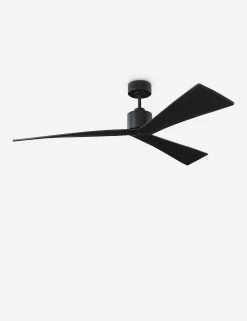 Renzo Ceiling Fan -Furniture Store Lulu and Georgia 3ADR60BKBK ALT Remote Product