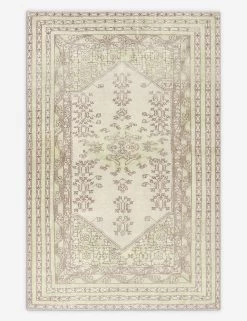 Vintage Turkish Hand-Knotted Wool Rug No. 421, 4'8" X 7'