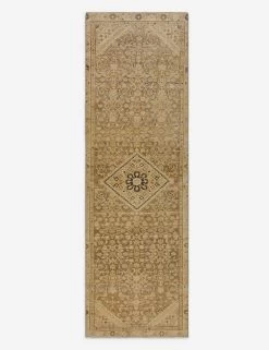 Vintage Turkish Hand-Knotted Wool Runner Rug No. 248, 3' X 9'6"