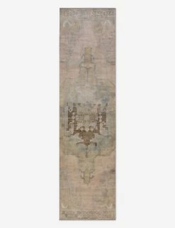 Vintage Turkish Hand-Knotted Wool Runner Rug No. 273, 3'1" X 11'5"