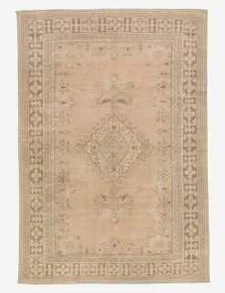 Vintage Turkish Hand-Knotted Wool Rug No. 418, 6'5" X 9'7"