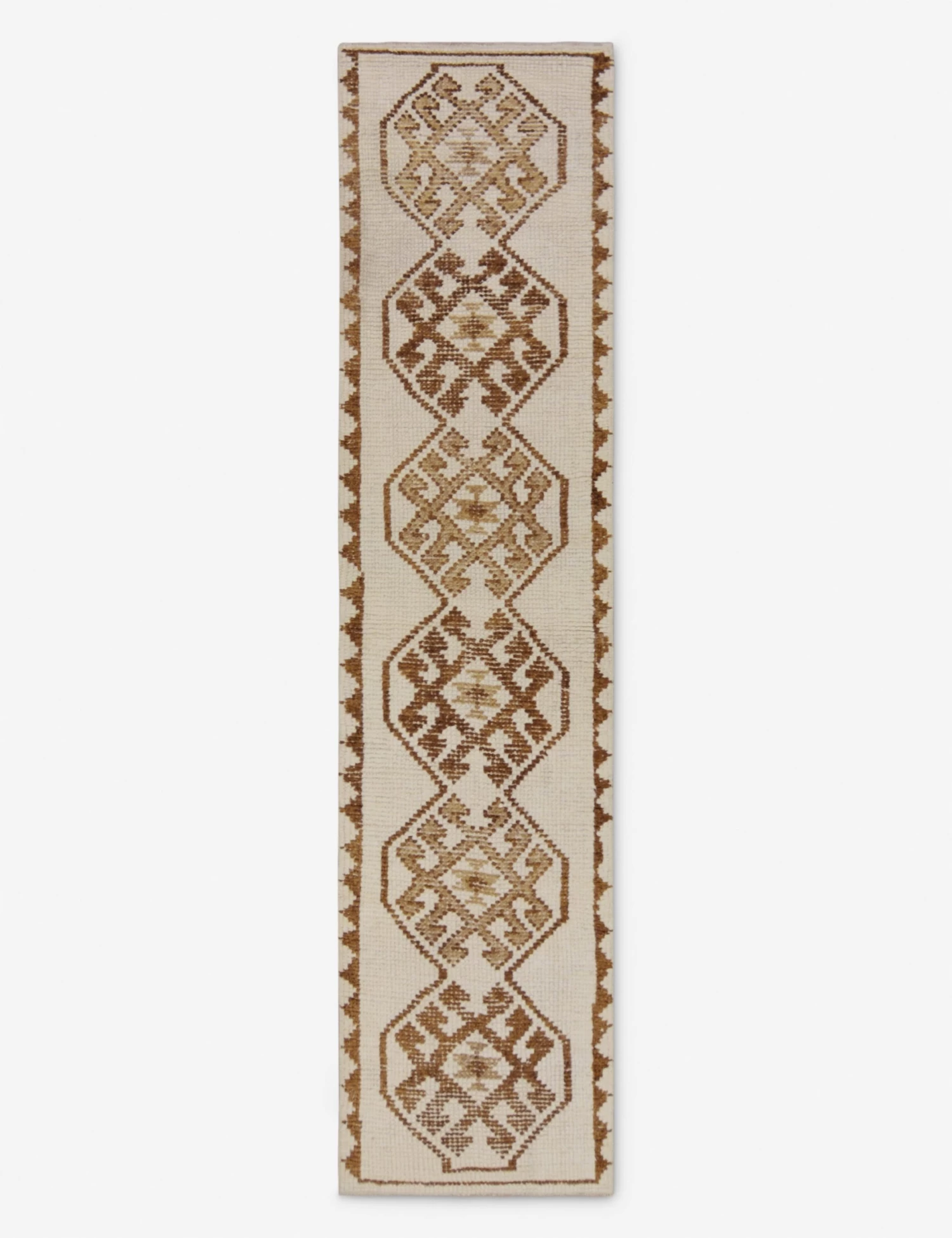 Vintage Turkish Hand-Knotted Wool Runner Rug No. 252, 2'6" X 10'7" 1 Vintage Turkish Hand-Knotted Wool Runner Rug No. 252, 2'6" X 10'7"