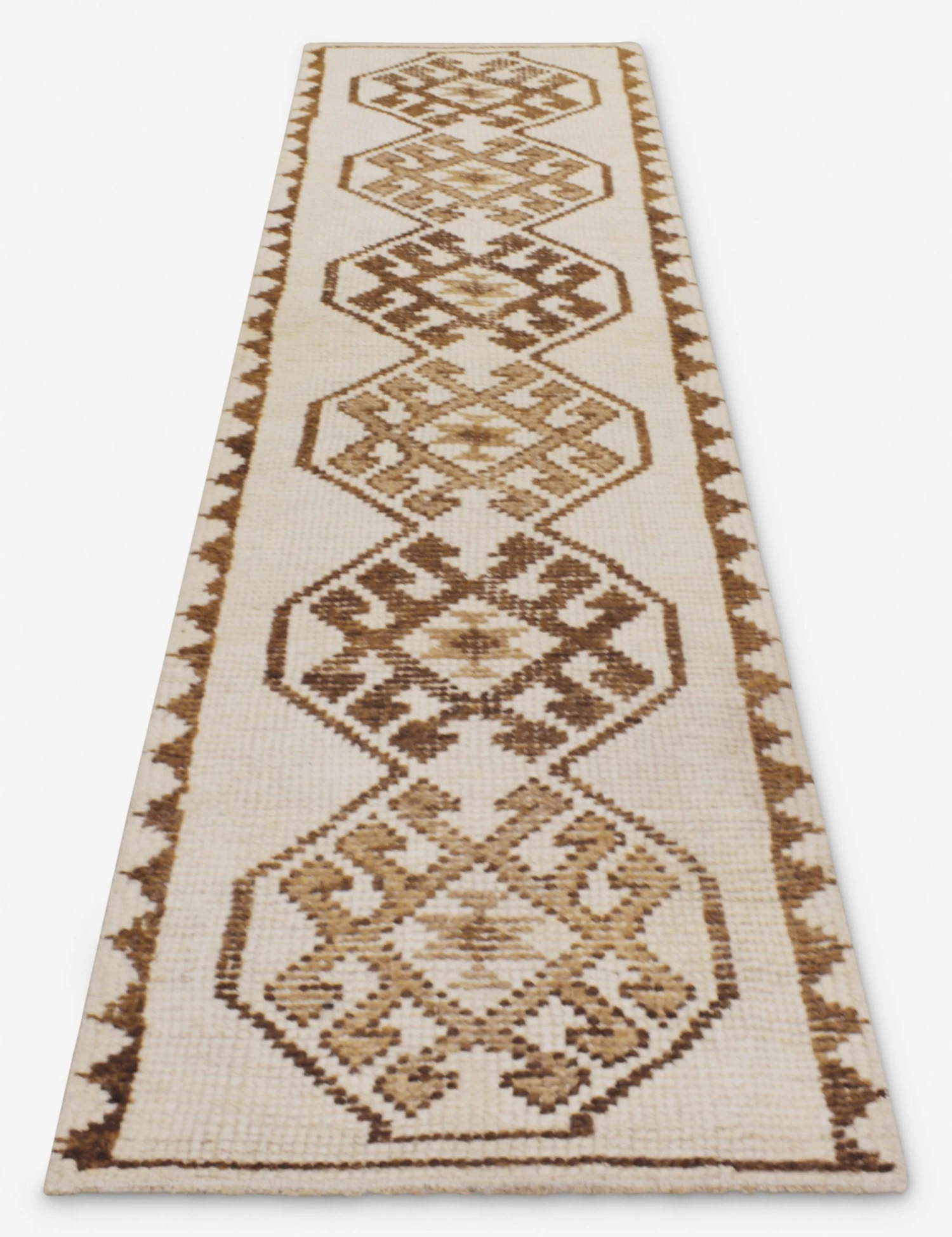 Vintage Turkish Hand-Knotted Wool Runner Rug No. 252, 2'6" X 10'7" 2 Vintage Turkish Hand-Knotted Wool Runner Rug No. 252, 2'6" X 10'7" - Image 2