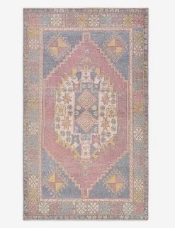 Vintage Turkish Hand-Knotted Wool Rug No. 500, 3' 11" X 6' 2"