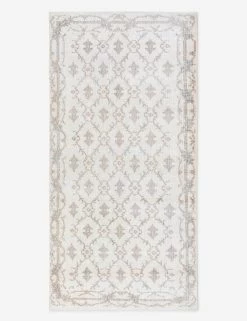 Vintage Turkish Hand-Knotted Wool Rug No. 518, 3' 2" X 6' 5"