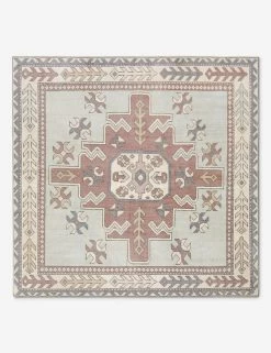 Vintage Turkish Hand-Knotted Wool Rug No. 523, 5' X 5'