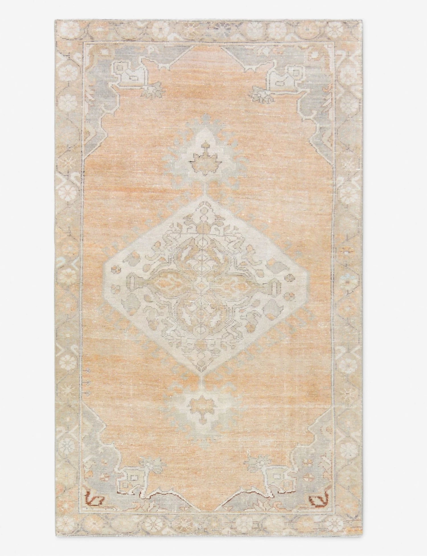 Vintage Turkish Hand-Knotted Wool Rug No. 529, 4' 2" X 7' 1" 1 Vintage Turkish Hand-Knotted Wool Rug No. 529, 4' 2" X 7' 1"