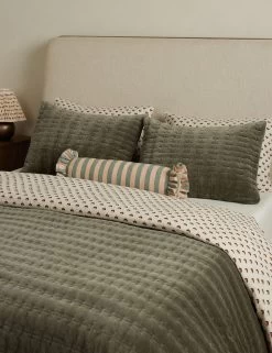 Anderson Velvet Quilted Sham -Furniture Store Lulu and Georgia AndersonVelvetQuiltedSham Fern Standard A0658554 1742 Lifestyle