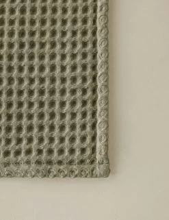 Bexley Organic Cotton Waffle Towel -Furniture Store Lulu and Georgia BexleyOrganicCottonTowel Sage Washcloth A0660387 986 Product