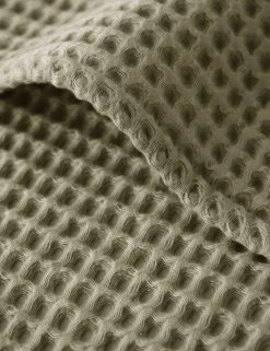 Bexley Organic Cotton Waffle Towel -Furniture Store Lulu and Georgia BexleyOrganicCottonTowel Sage Washcloth A0660387 987 Product