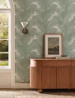 Bruni Wallpaper -Furniture Store Lulu and Georgia BruniWallpaper Green A0660595 993 Lifestyle