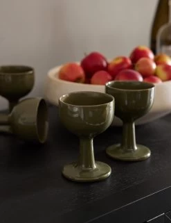 Floccula Wine Glass By Ferm Living -Furniture Store Lulu and Georgia DiningSideboardVignette 1101 Site Crop Lifestyle
