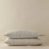 Eadlin Striped European Flax Linen® Pillowcase Set