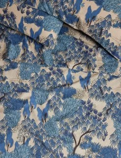 Garden Walk Linen Cotton Sheet Set By Sarah Sherman Samuel -Furniture Store Lulu and Georgia GardenWalkLinenCottonSheetSet Blue Queen A0660992 GardenWalkLinenCottonPillowcaseSet Blue Standard A0660998 390 Product 639b9a28 ab8a 4ed4 8c50 9a45e5d318f3