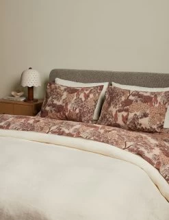 Garden Walk Linen Cotton Sheet Set By Sarah Sherman Samuel -Furniture Store Lulu and Georgia GardenWalkLinenCottonSheetSet Blush Queen A0660982 266 Product