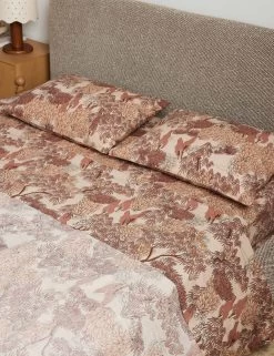 Garden Walk Linen Cotton Sheet Set By Sarah Sherman Samuel -Furniture Store Lulu and Georgia GardenWalkLinenCottonSheetSet Blush Queen A0660982 316 Product