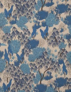 Garden Walk Paperweave Wallpaper By Sarah Sherman Samuel -Furniture Store Lulu and Georgia GardenWalkWallpaperbySarahShermanSamuel PaperWeave Blue A0661510 909 Product