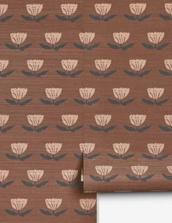Janna Grasscloth Wallpaper By Sarah Sherman Samuel -Furniture Store Lulu and Georgia JannaGrassclothWallpaperbySarahShermanSamuel Brown A0661582 599 Product