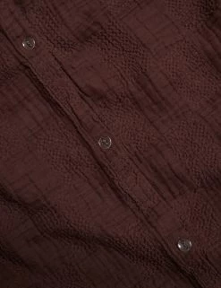 Kingsley Textured Cotton Duvet Cover -Furniture Store Lulu and Georgia KingsleyDuvetCover Merlot Queen A0658504 Product