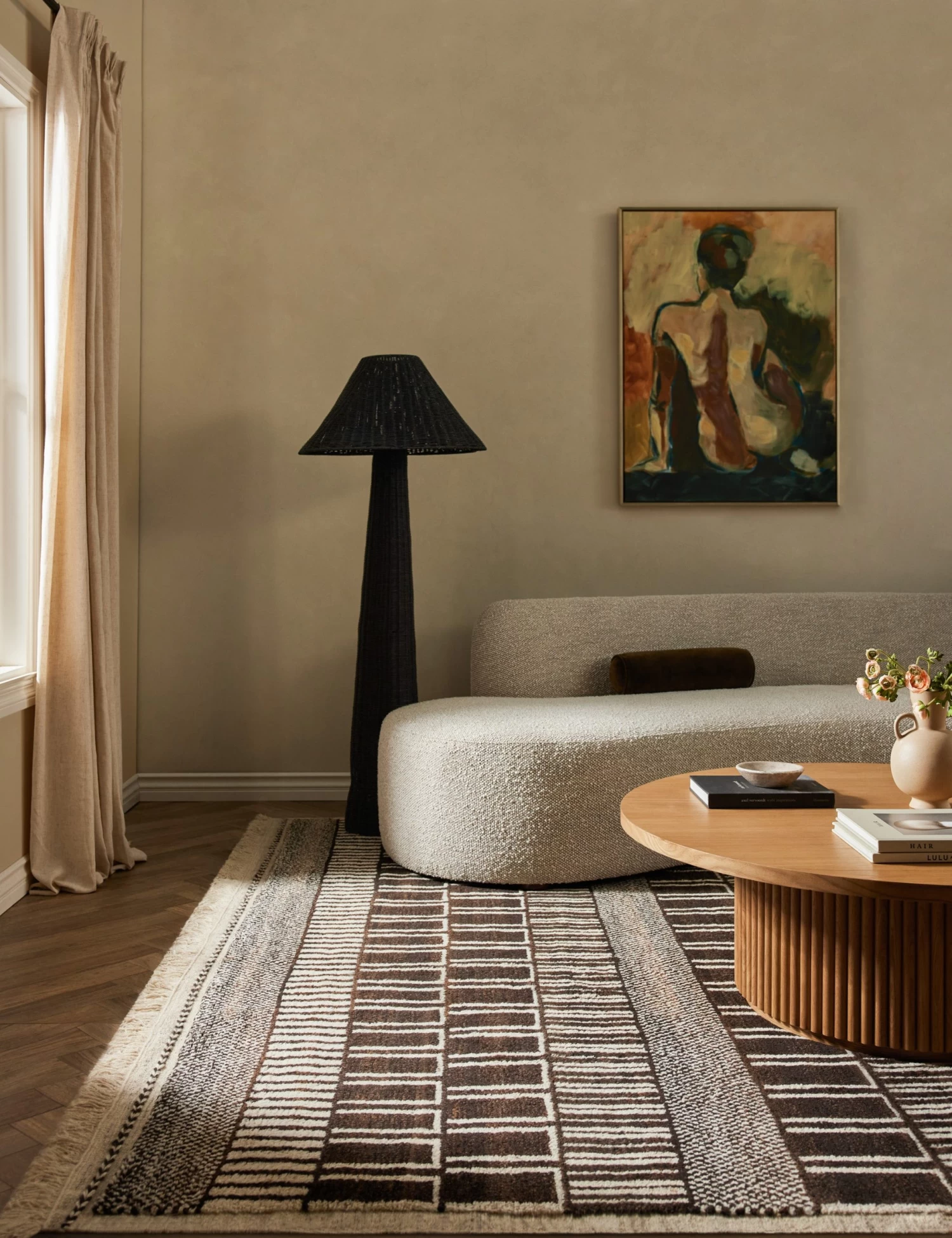 Allard Moroccan-Style Hand-Knotted Wool Rug 3 Allard Moroccan-Style Hand-Knotted Wool Rug - Image 3