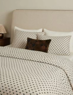 Poiret European Flax Linen® Shams -Furniture Store Lulu and Georgia PoiretLinenSham Fern Denim Standard A0660744 3 Lifestyle