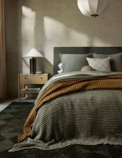 Lenora Textured Cotton Linen Sham -Furniture Store Lulu and Georgia SITE CROP Lulu and Georgia 8 Bedroom2 LockwoodBed Loden 1441 Lifestyle