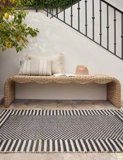 Lavinia Handwoven Indoor / Outdoor Rug -Furniture Store Lulu and Georgia SSS OutdoorPillowsandThrows 1463 site crop Lifestyle
