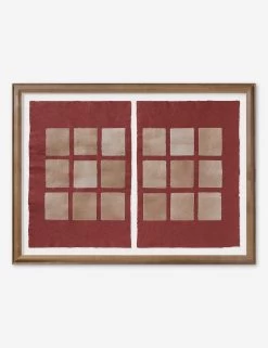 Phobos Diptych Wall Art By Visual Contrast -Furniture Store Lulu and Georgia SquareClayDiptych Product