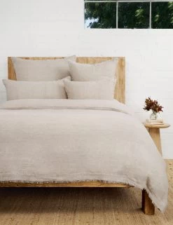 Hunter Linen Duvet Cover By Pom Pom At Home -Furniture Store Lulu and Georgia T 8000 F 03 flax Product