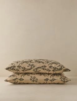 Tiger Hemp Pillowcase (Set Of 2) By Sarah Sherman Samuel