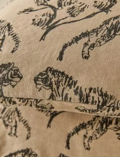 Tiger Hemp Pillowcase (Set Of 2) By Sarah Sherman Samuel -Furniture Store Lulu and Georgia TigerHempPillowcaseSetbySarahShermanSamuel Standard 1178 Product