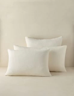 Yuka European Flax Linen® Bamboo Sham By DISC Interiors -Furniture Store Lulu and Georgia YukaLinenBambooShamGroupshot Cream 202 Product