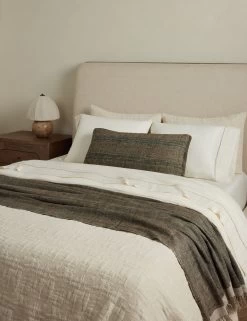 Yuka European Flax Linen® Bamboo Sheet Set By DISC Interiors -Furniture Store Lulu and Georgia YukaLinenBambooSheetSetbyDISCInteriors Cream Queen A0658934 1556 Lifestyle