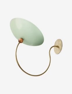 Zinnia Sconce By Blueprint Lighting -Furniture Store Lulu and Georgia Zinnia Wall Sconce Brusehd Brass 01 Product