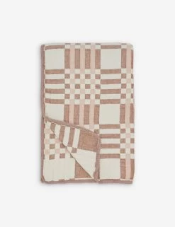 Simple Cotton Blanket By Hawkins New York -Furniture Store Lulu and Georgia simple plaid blanket blush HNY.300.10.051.095 clean Product