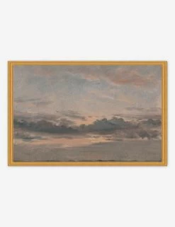 Yale, A Cloud Study, Sunset Print -Furniture Store MUSYAL2416GS