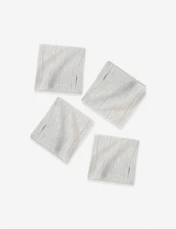 Mendocino Napkins (Set Of 4) By Pom Pom At Home -Furniture Store Mendocino Light Grey copy