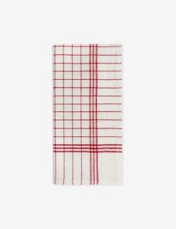 French Lattice Napkins (Set Of 4) By Heather Taylor Home -Furniture Store NAP FREN RED FRENCHLATTICE RedNapkins 1