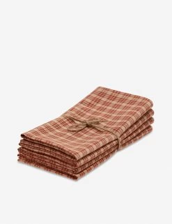 Katherine Plaid Napkins (Set Of 4) By Heather Taylor Home -Furniture Store NAP KATH SNA Katherine Plaid Sienna Napkins 3 7fa797db 9fa8 4296 9fb2 d93386219fbe