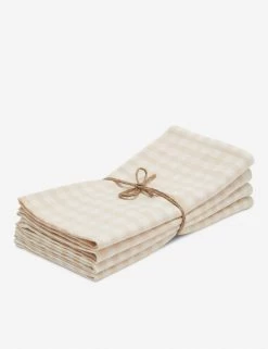 Mini Gingham Napkins (Set Of 4) By Heather Taylor Home -Furniture Store NAP MGIN CRM Mini Gingham Cream Napkins 3 1 5cd33ca4 cdcb 4adb 9795 7c270e30101c